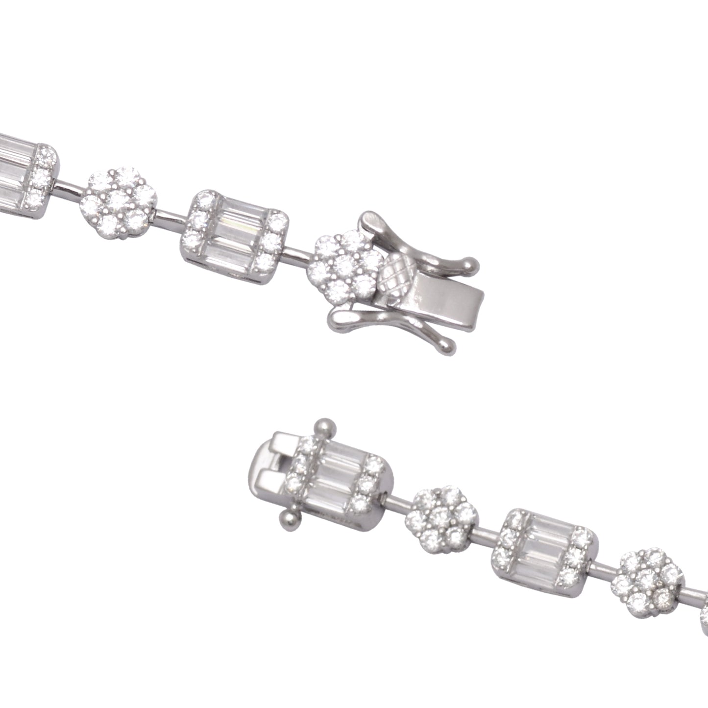 925 Sterling Silver Tennis Bracelet Women 7 in