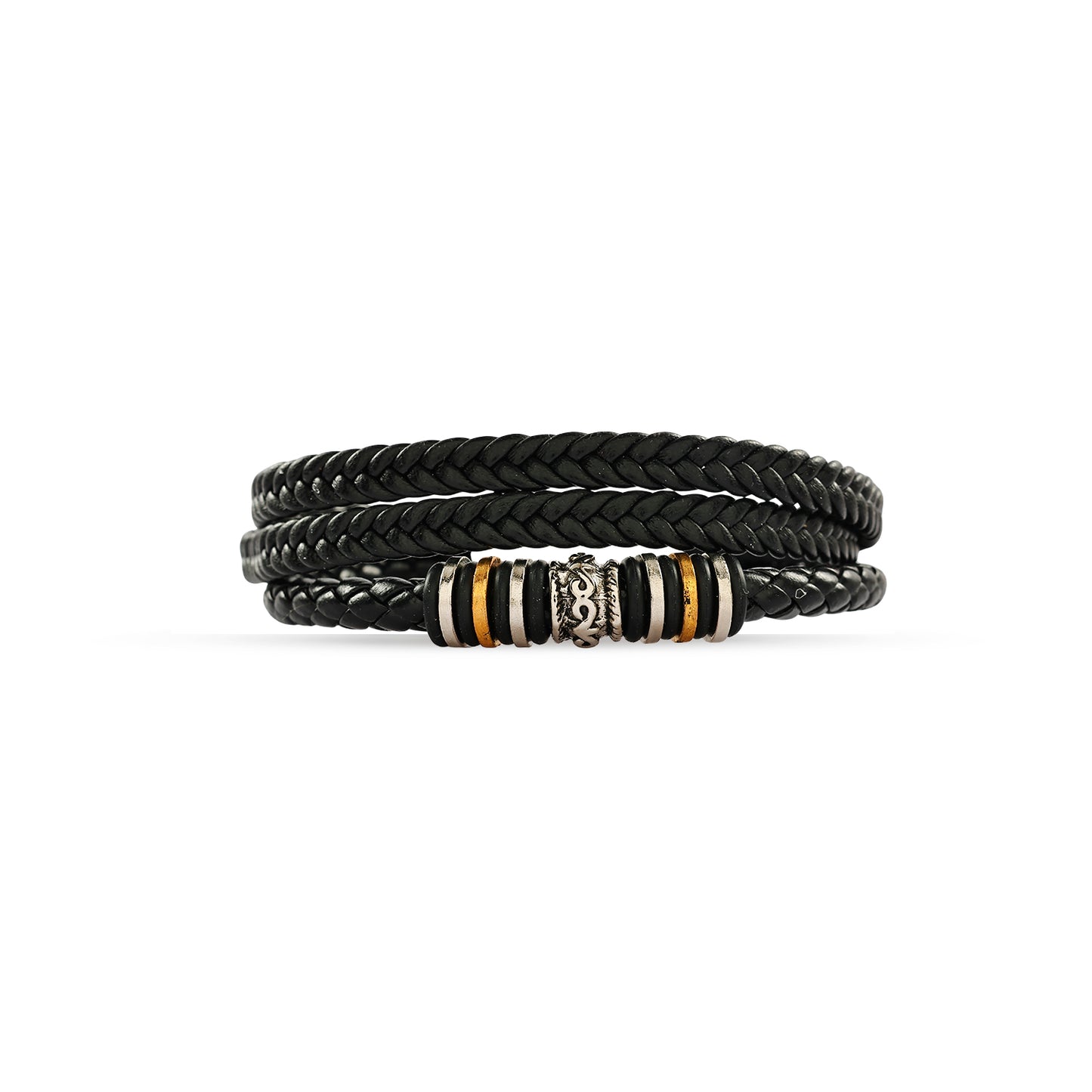 Men's Vegan Leather Bracelet, Urn Bracelet for Men, Memorial Leather Bracelet Keepsake, Unisex Leather Bracelet, Multi Layer Bracelet