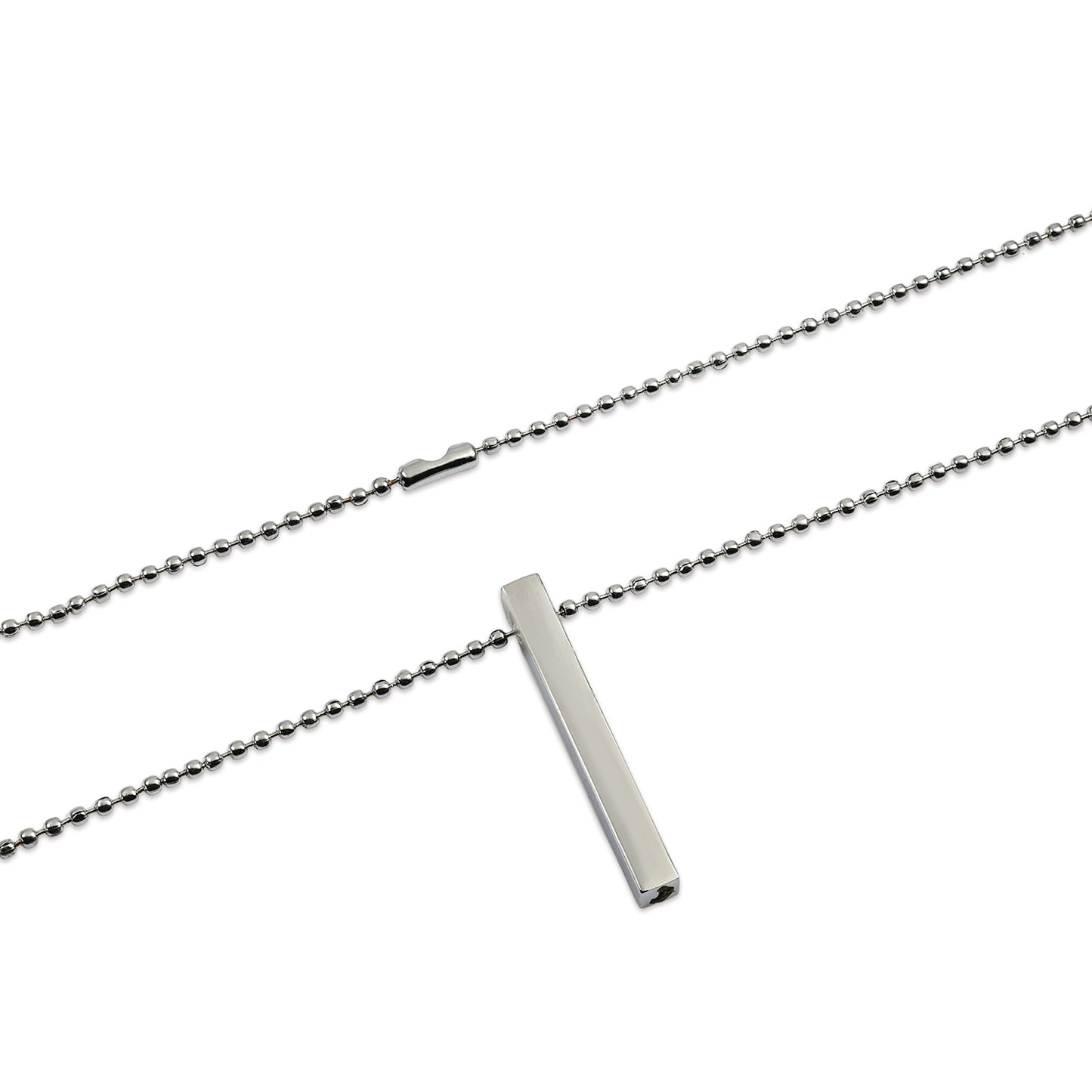 Bar Necklace for Men & Women, Bar Choker Necklace, Long Rectangular Bar Pendant with Universal Chain, Gift for Him and Her
