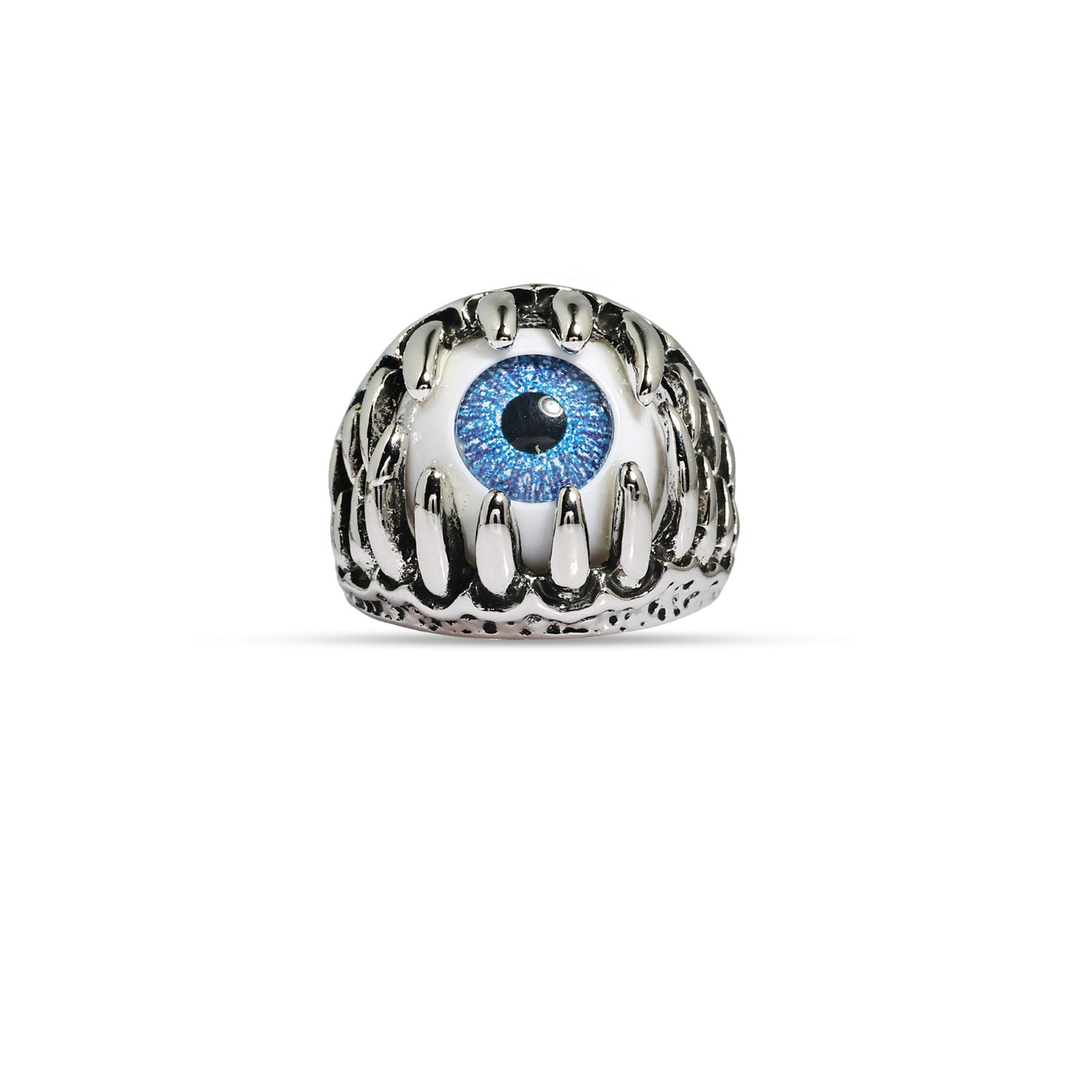Evil Eye Ring for Men, Eye of Dragon Ring, Magical Ring, Fang Ring, Gothic Energy Ring, Handmade Adjustable Ring, Halloween Special Jewelry