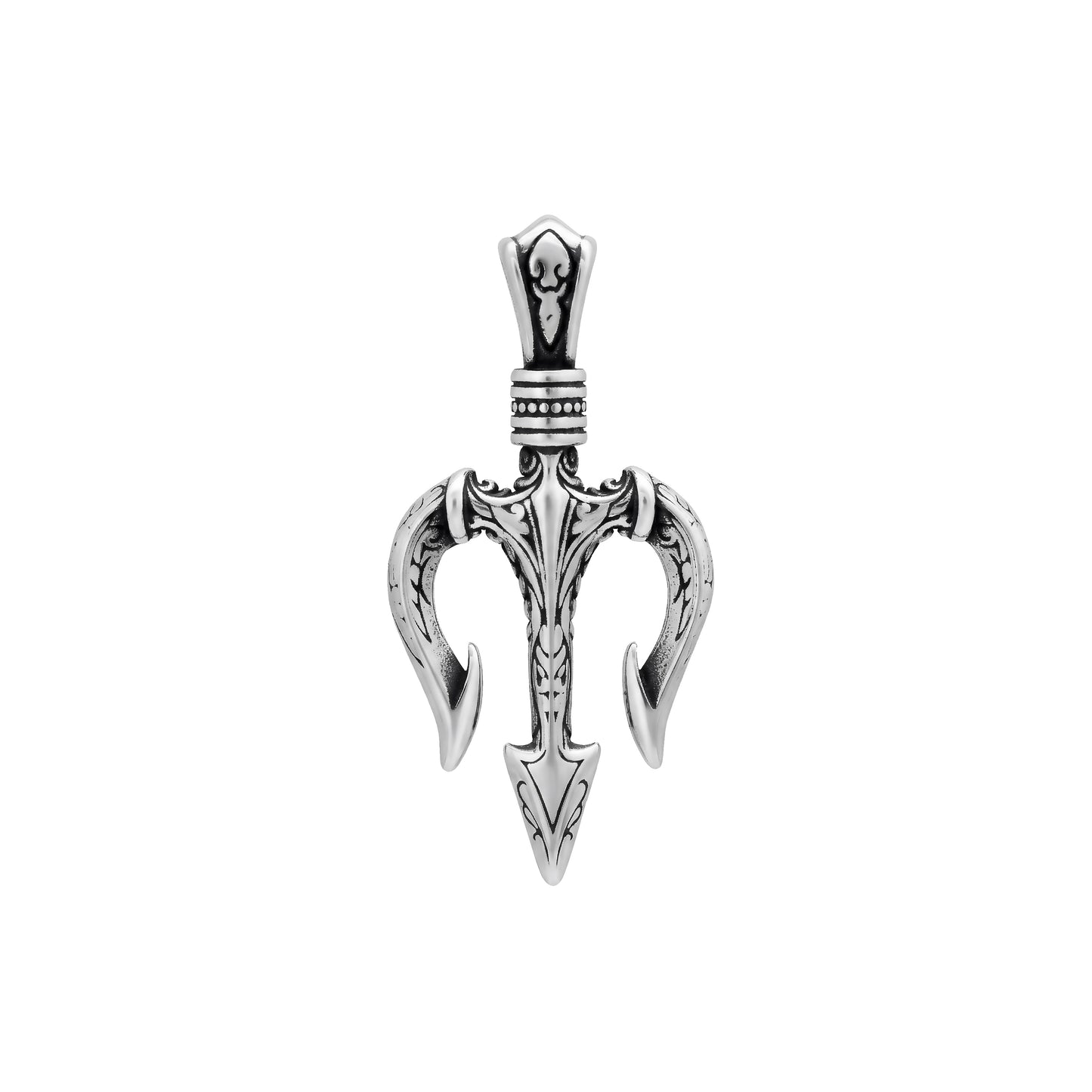 Neptune's Trident Pendant Necklace, Poseidon Spear Pendant, Greek Mythology Theme Jewelry, Trident of Shiva pendant, Gift for Him & Her