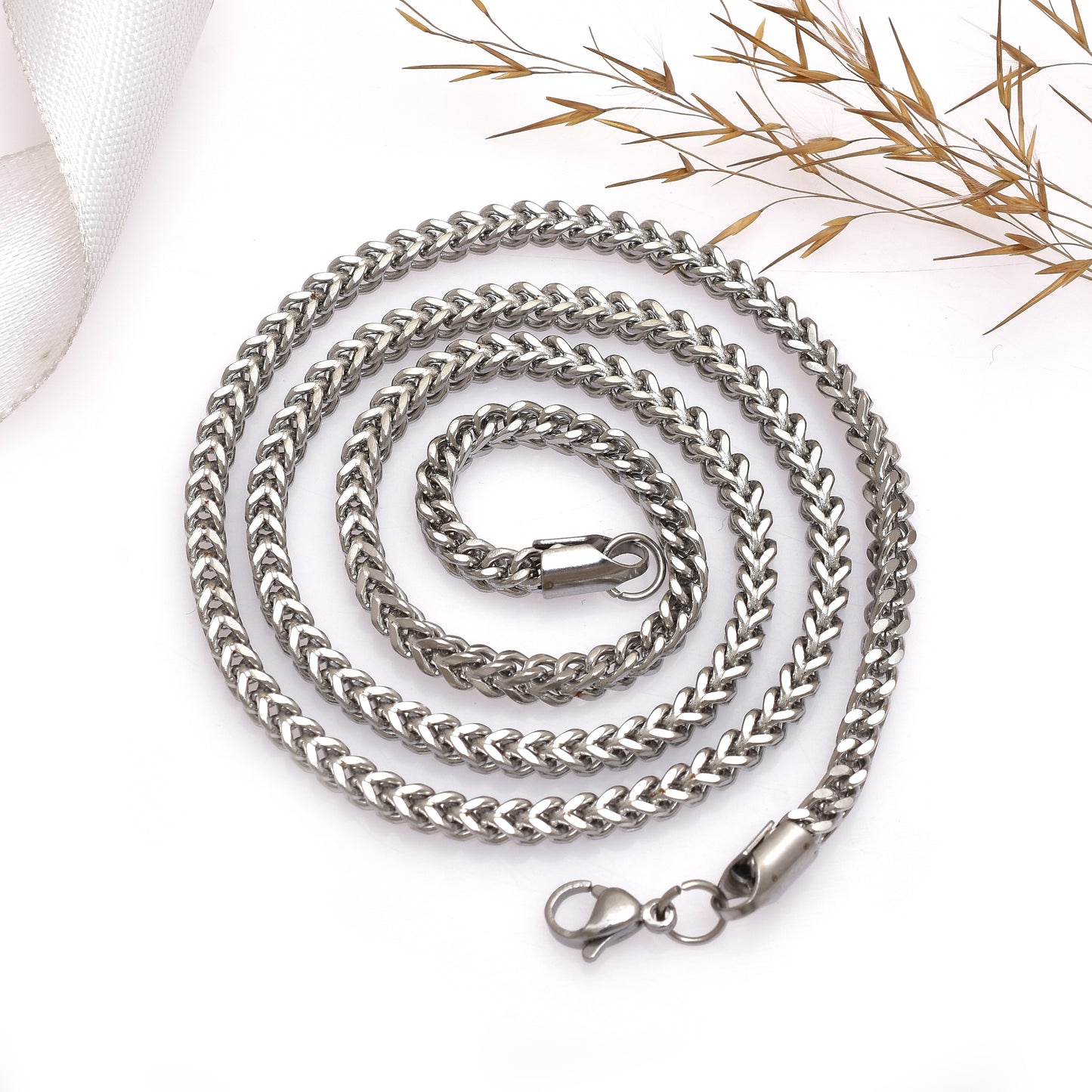 20 Inch Silver Cuban Link Chain Necklace, Stainless Steel Curb Chain, Bold Minimalist Necklace, Unisex Jewelry