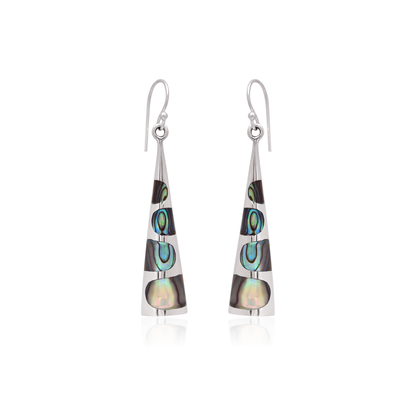 925 Sterling Silver Triangle Earrings Dangle For Women