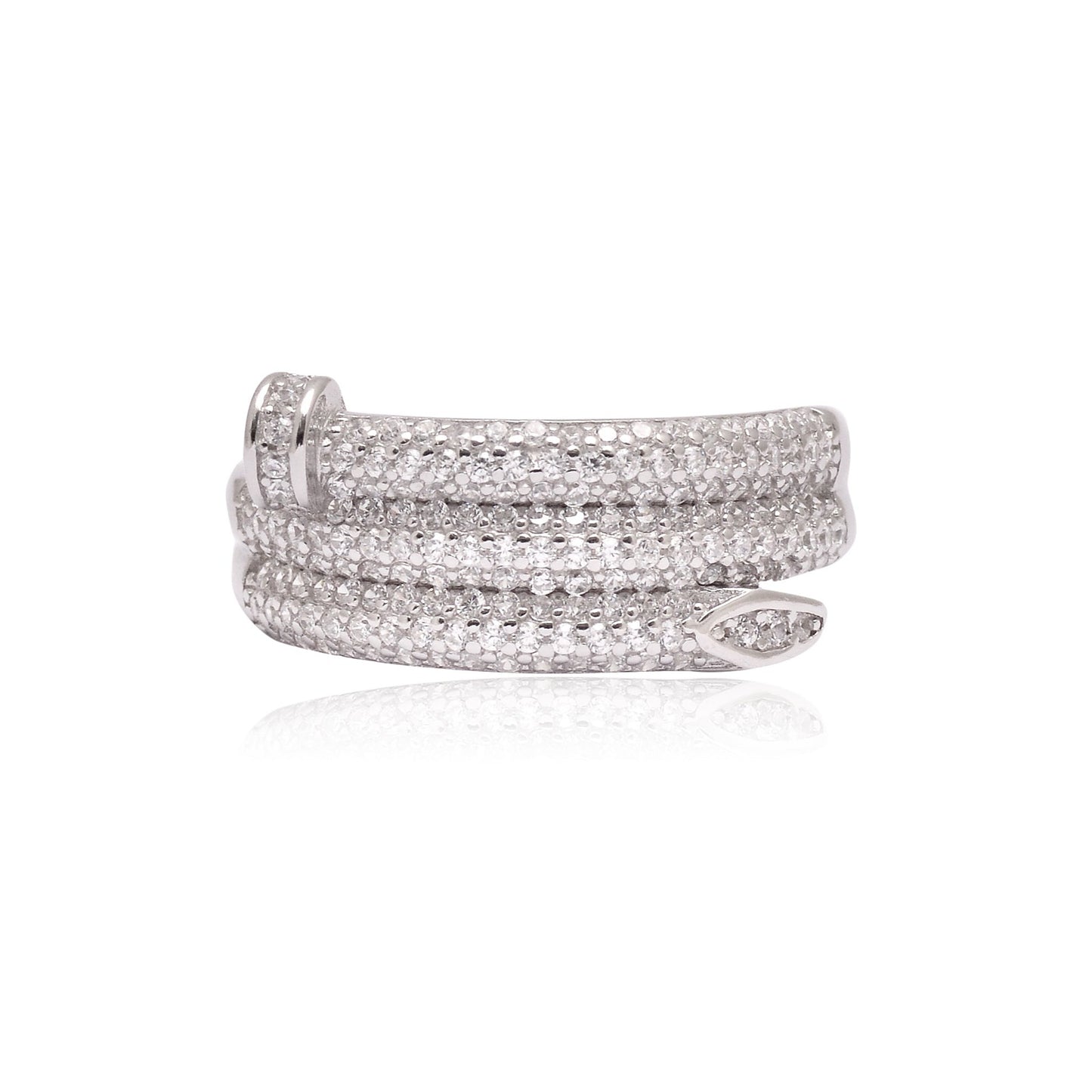 925 Sterling Silver Wrap Ring For Women