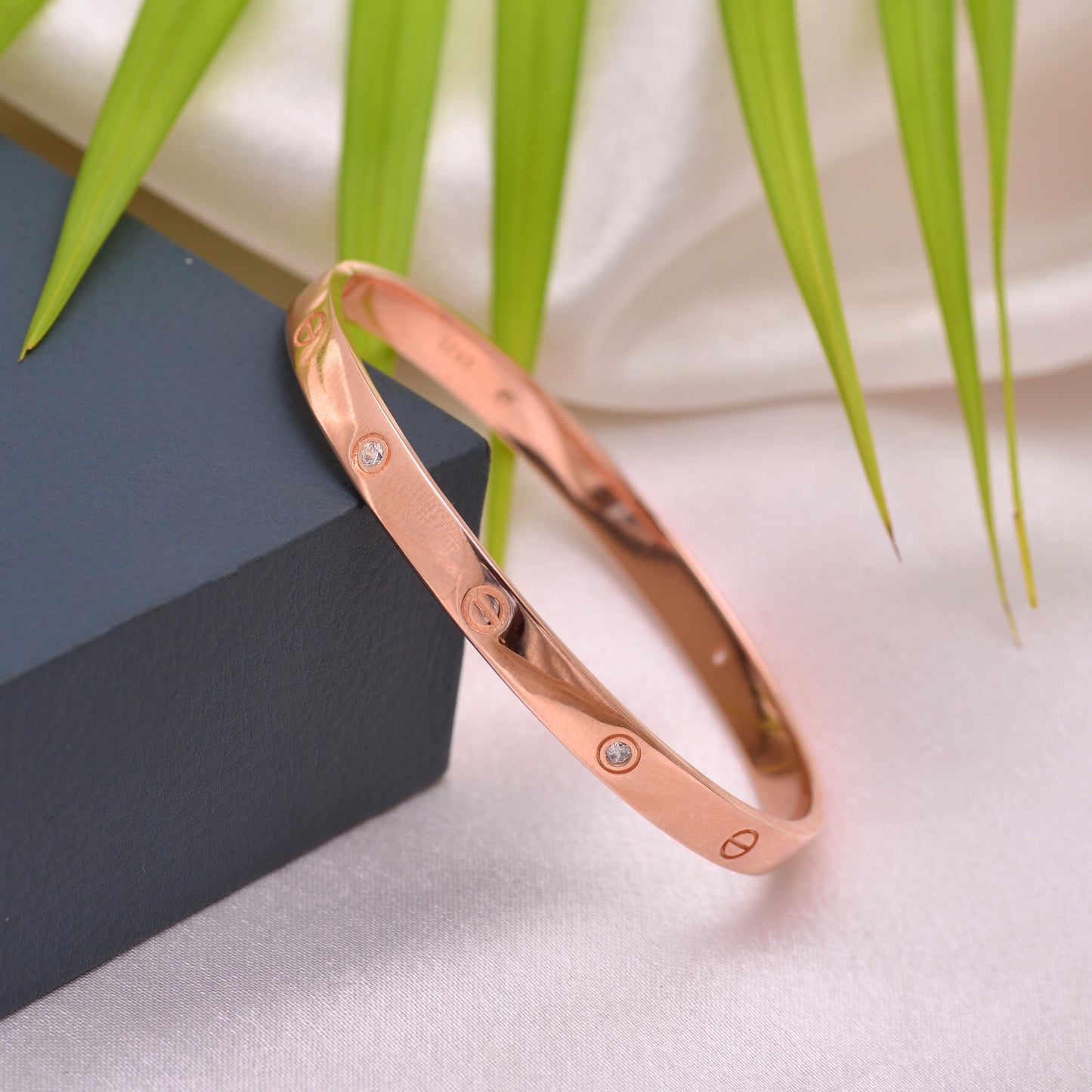 925 Sterling Silver Bangle Bracelet For Women Rose Gold | Silver