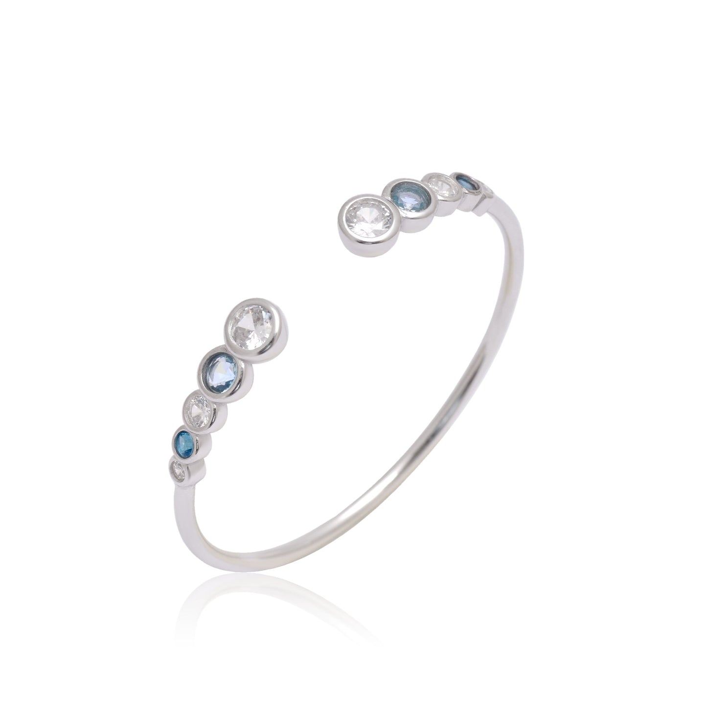 925 Sterling Silver Adjustablel Cuff Bracelet