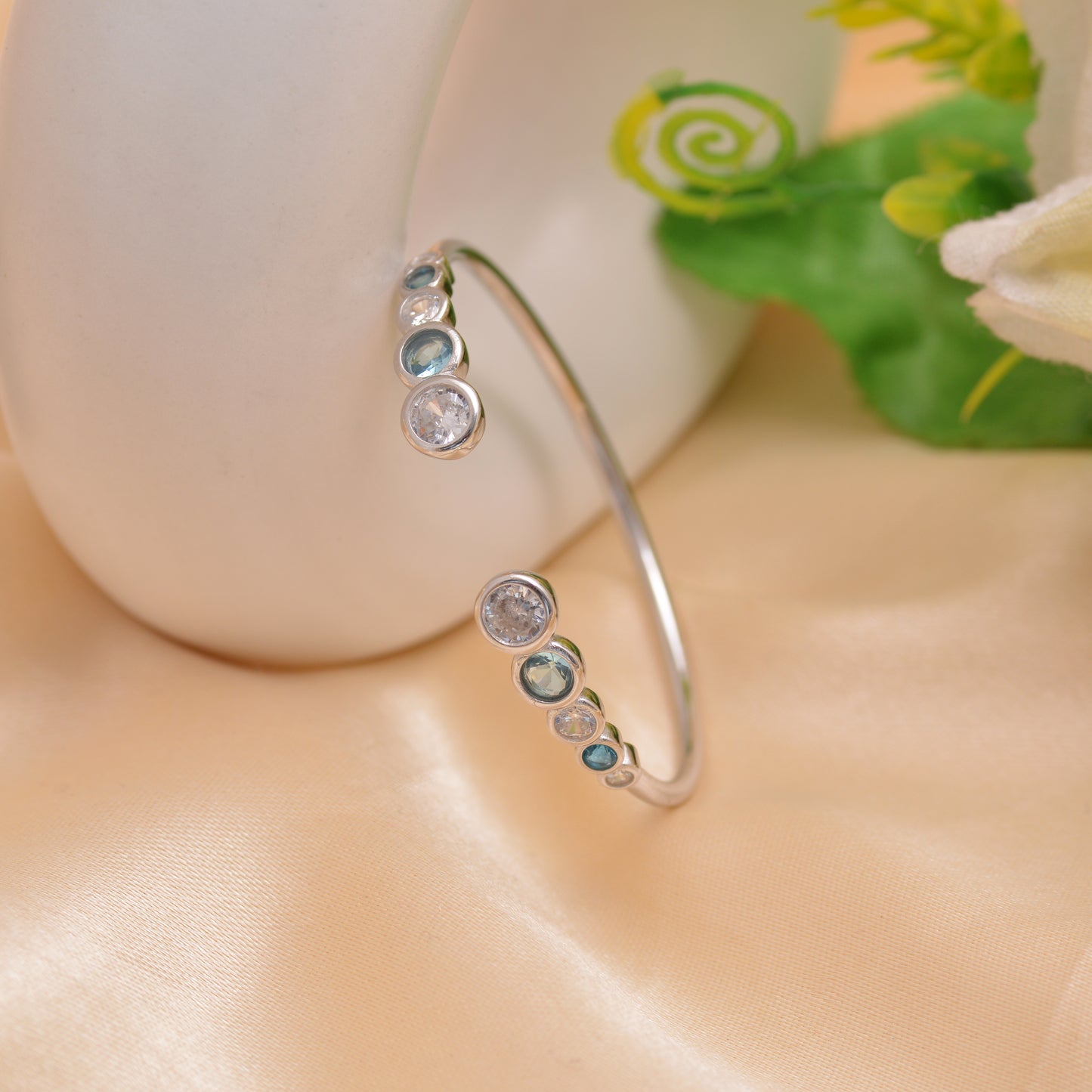 925 Sterling Silver Adjustablel Cuff Bracelet