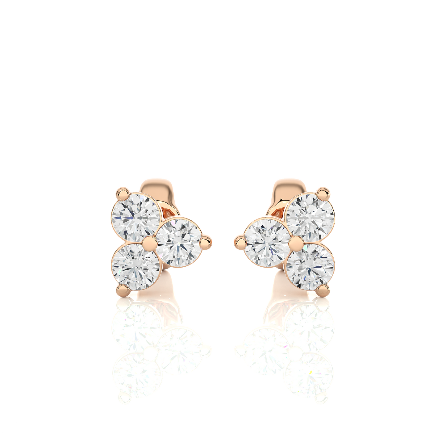 0.44Ct IGI Certified Lab Grown Diamond Stud Earrings 14K | 18K Gold VS1/G