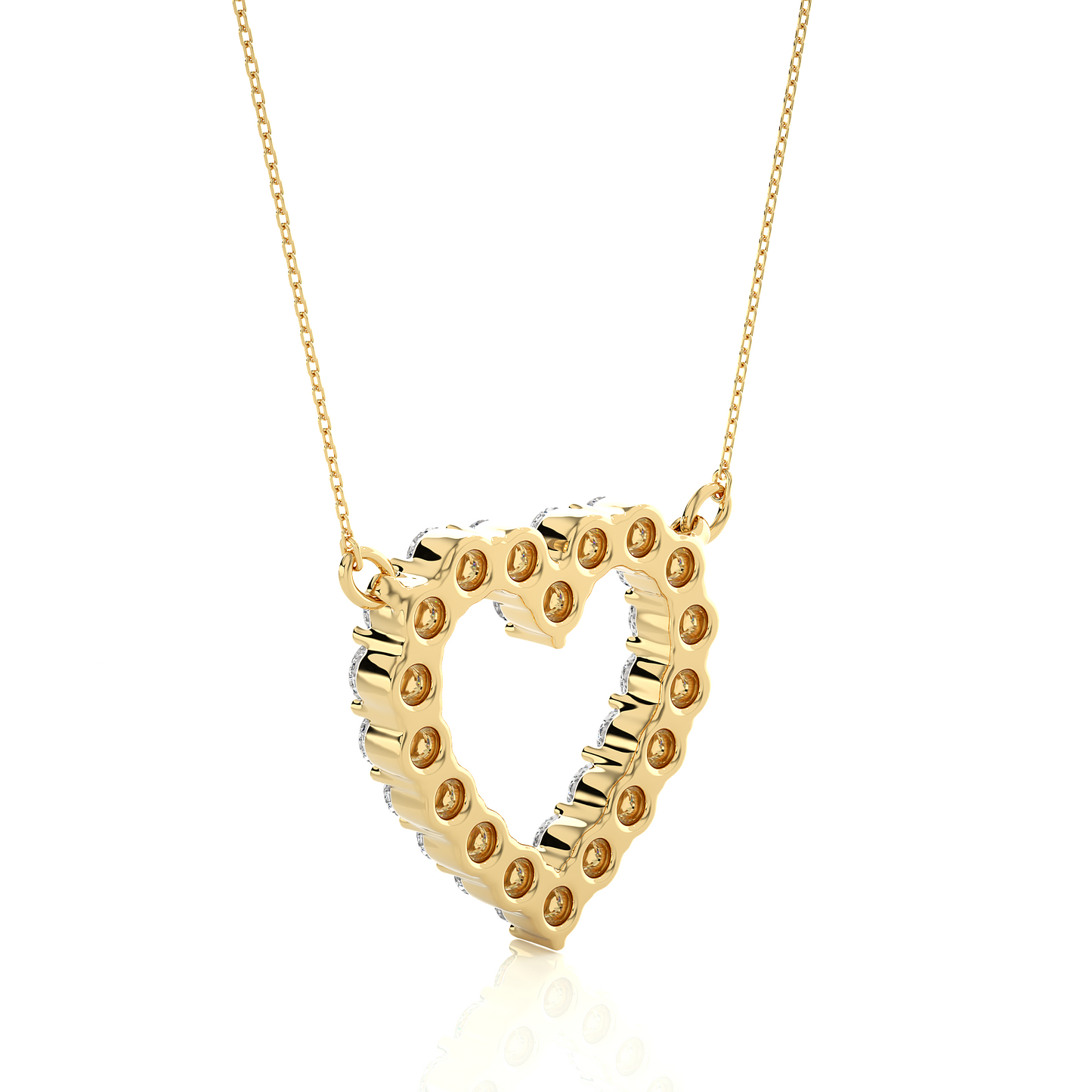 IGI Lab Grown VS1/G Round Diamond Heart Pendant 14K | 18K Gold Women Pendant