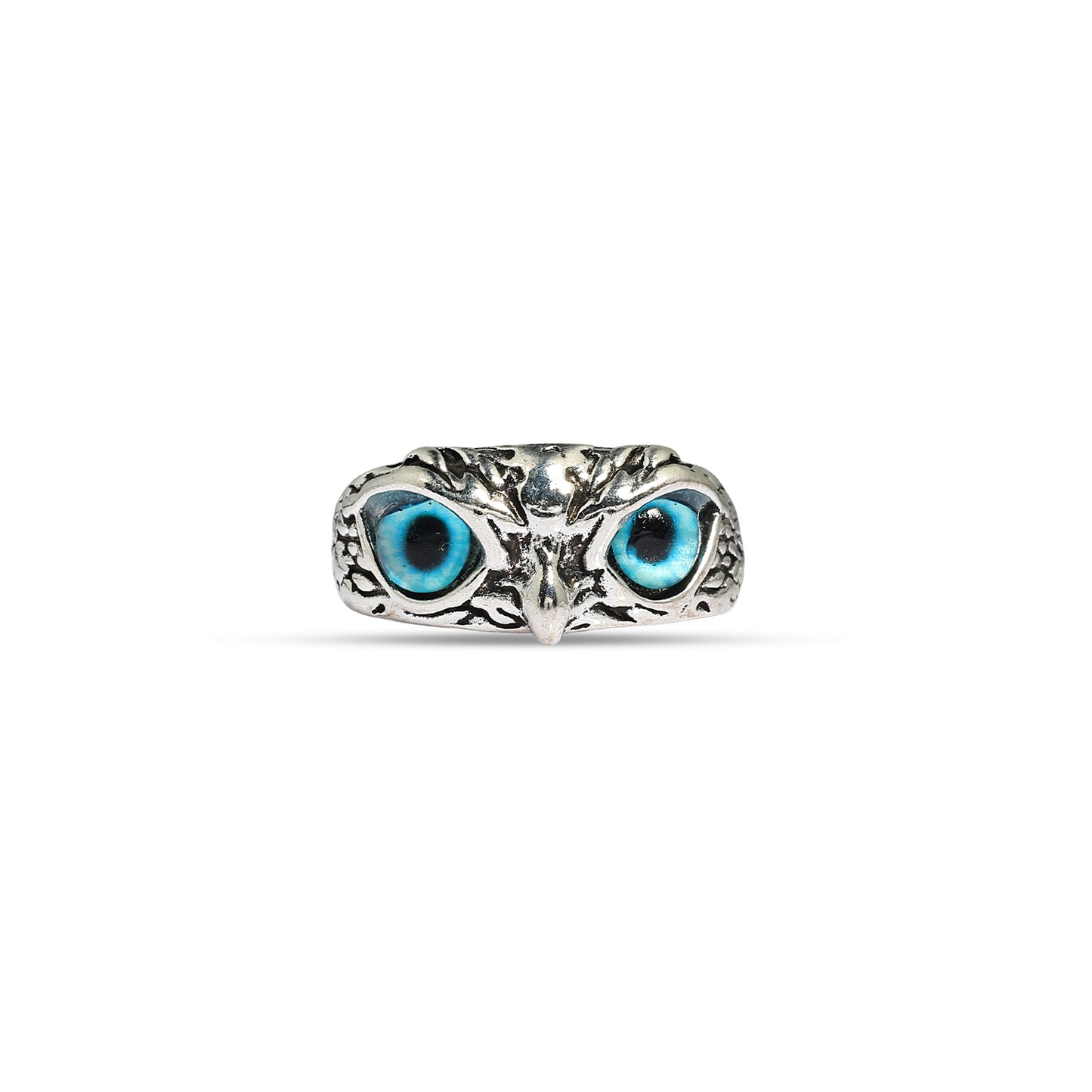 Owl Ring, Fengshui Owl Protection Ring Amulet, Unisex Demon Eye Owl Ring, Woodland Animal Jewelry, Gothic Owl Eyes Adjustable Wisdom Ring