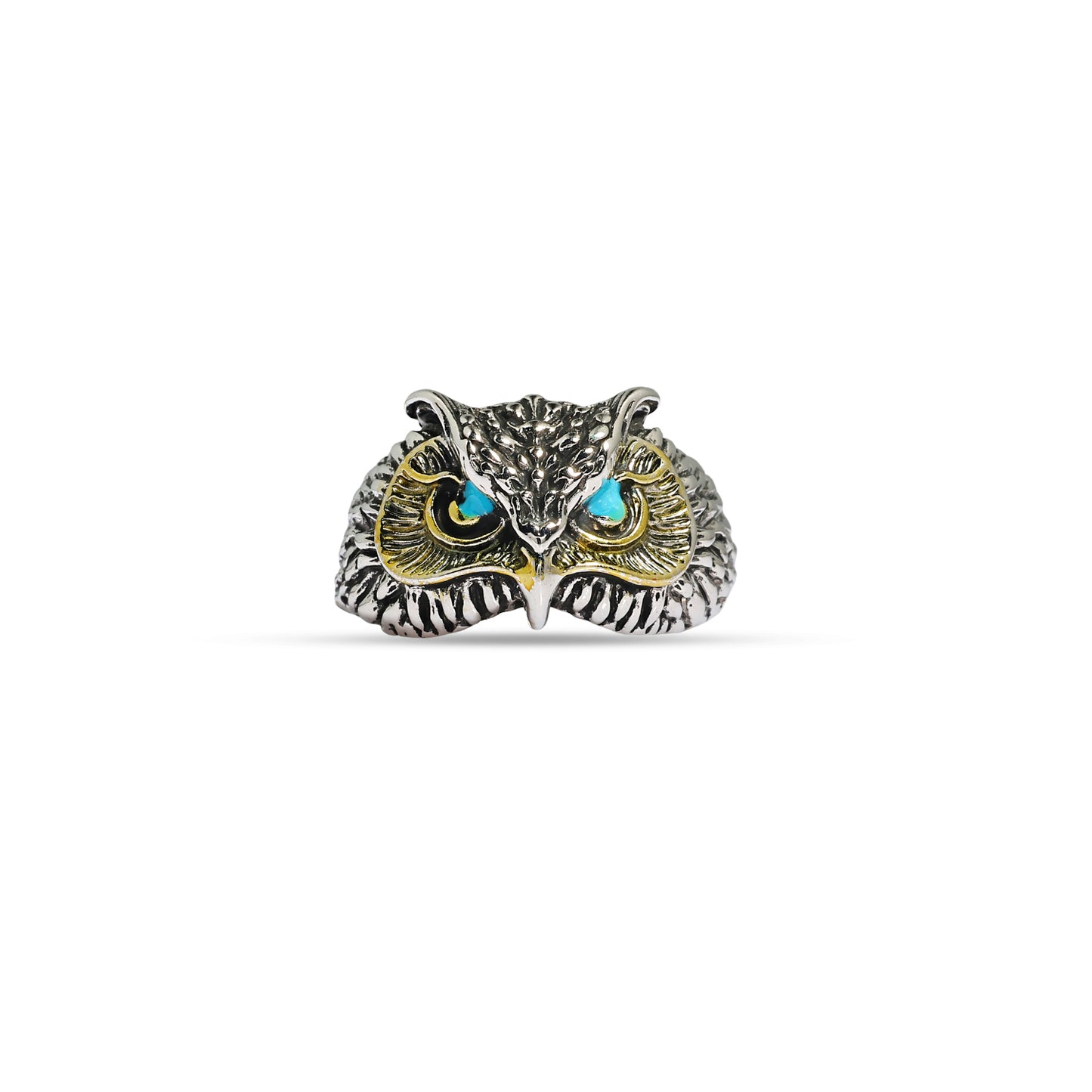 Gothic Owl Adjustable Finger Ring. Handcrafted Witchy Jewelry for Halloween, Unique Bird Jewelry, Unisex Ring, Halloween Special Jewelry
