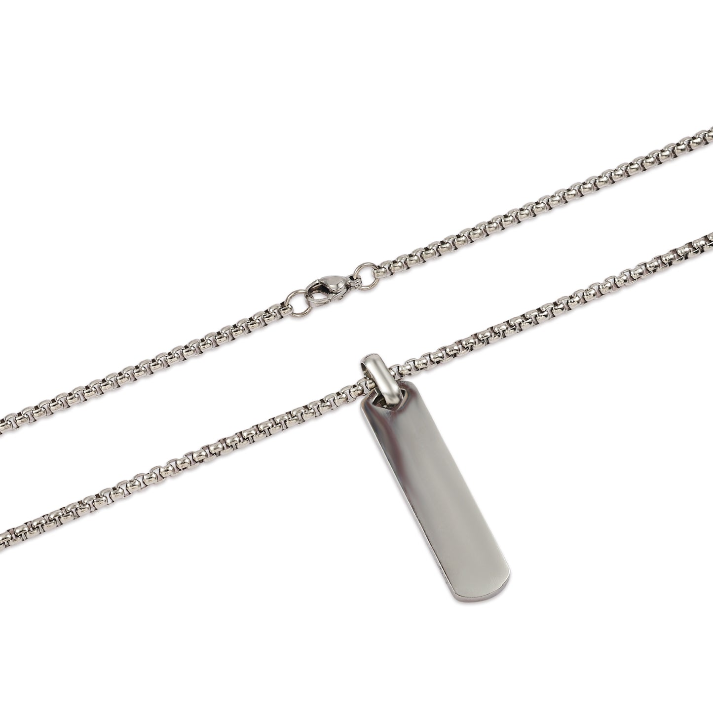 Bar Pendant Necklace for Men | Minimalist Vertical Pendant | Modern Men’s Necklace | Simple Everyday Jewelry | Gift for Him