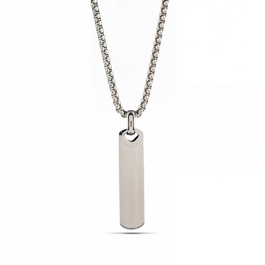 Bar Pendant Necklace for Men | Minimalist Vertical Pendant | Modern Men’s Necklace | Simple Everyday Jewelry | Gift for Him