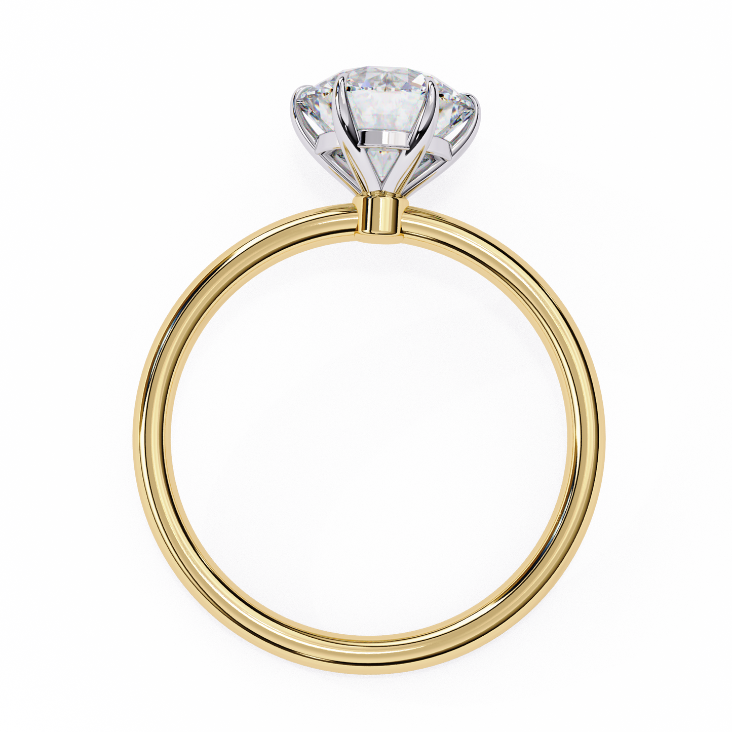 1.92 Carat Round Cut Diamond Classic Solitaire Engagement Ring