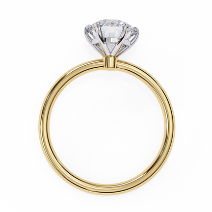 1.92 Carat Round Cut Diamond Classic Solitaire Engagement Ring