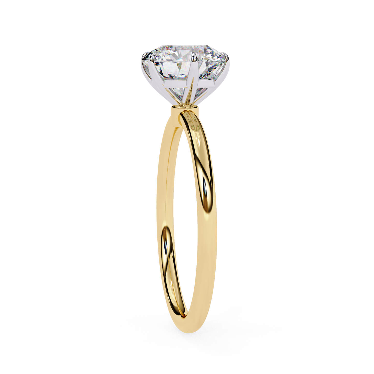 1.92 Carat Round Cut Diamond Classic Solitaire Engagement Ring