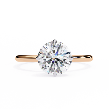 1.92 Carat Round Cut Diamond Classic Solitaire Engagement Ring