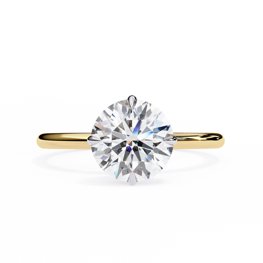 1.92 Carat Round Cut Diamond Classic Solitaire Engagement Ring