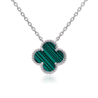 925 Sterling Silver Leaf Clove Pendant For Women