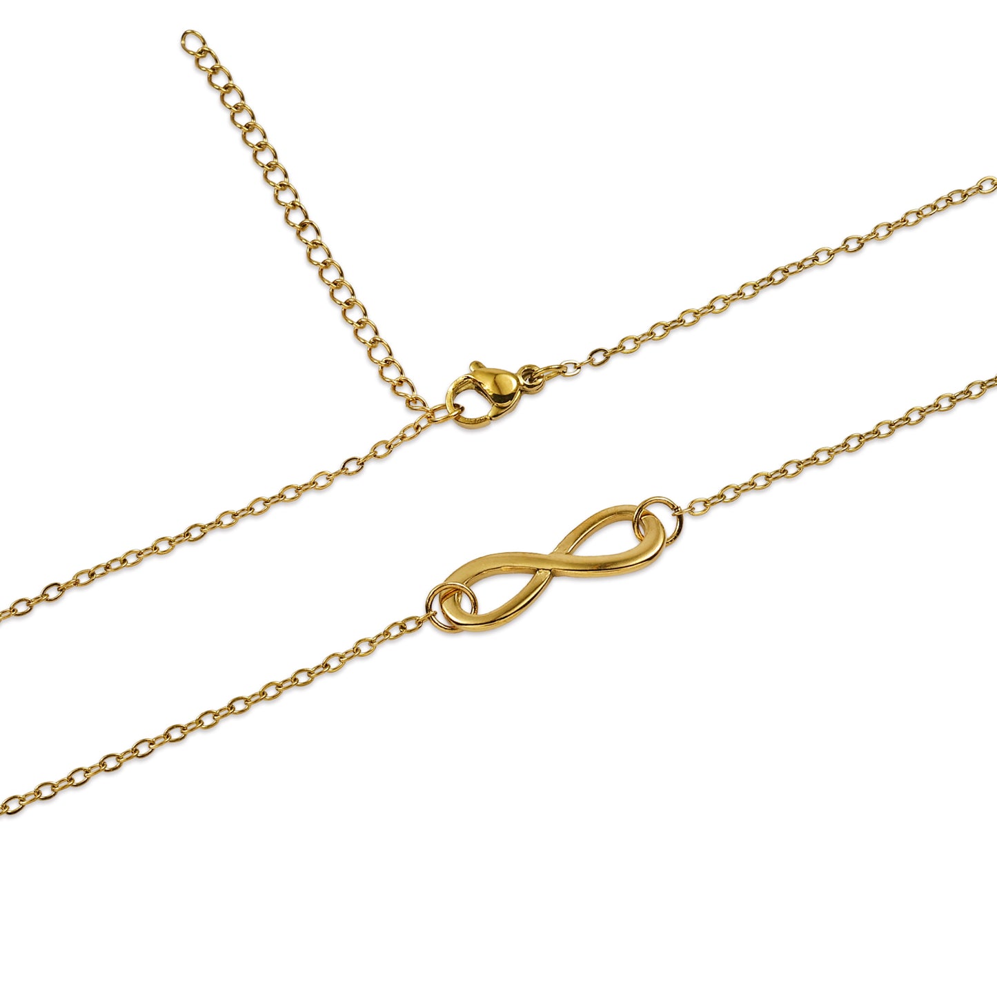 Infinity Necklace, Simple Everyday Necklace, Faigure Eight Pendant Necklace, Adjustable Chain Necklace, Minimal Design Necklace Gift for Her