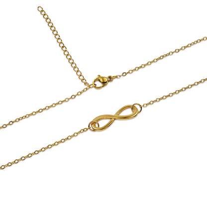 Infinity Necklace, Simple Everyday Necklace, Faigure Eight Pendant Necklace, Adjustable Chain Necklace, Minimal Design Necklace Gift for Her