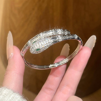 Vintage Snake Bangle Bracelet - Snake Bracelet for Women - Snake Wrap Bangle - Bulgaria Bracelet - Stainless Steel Serpenti Bracelet
