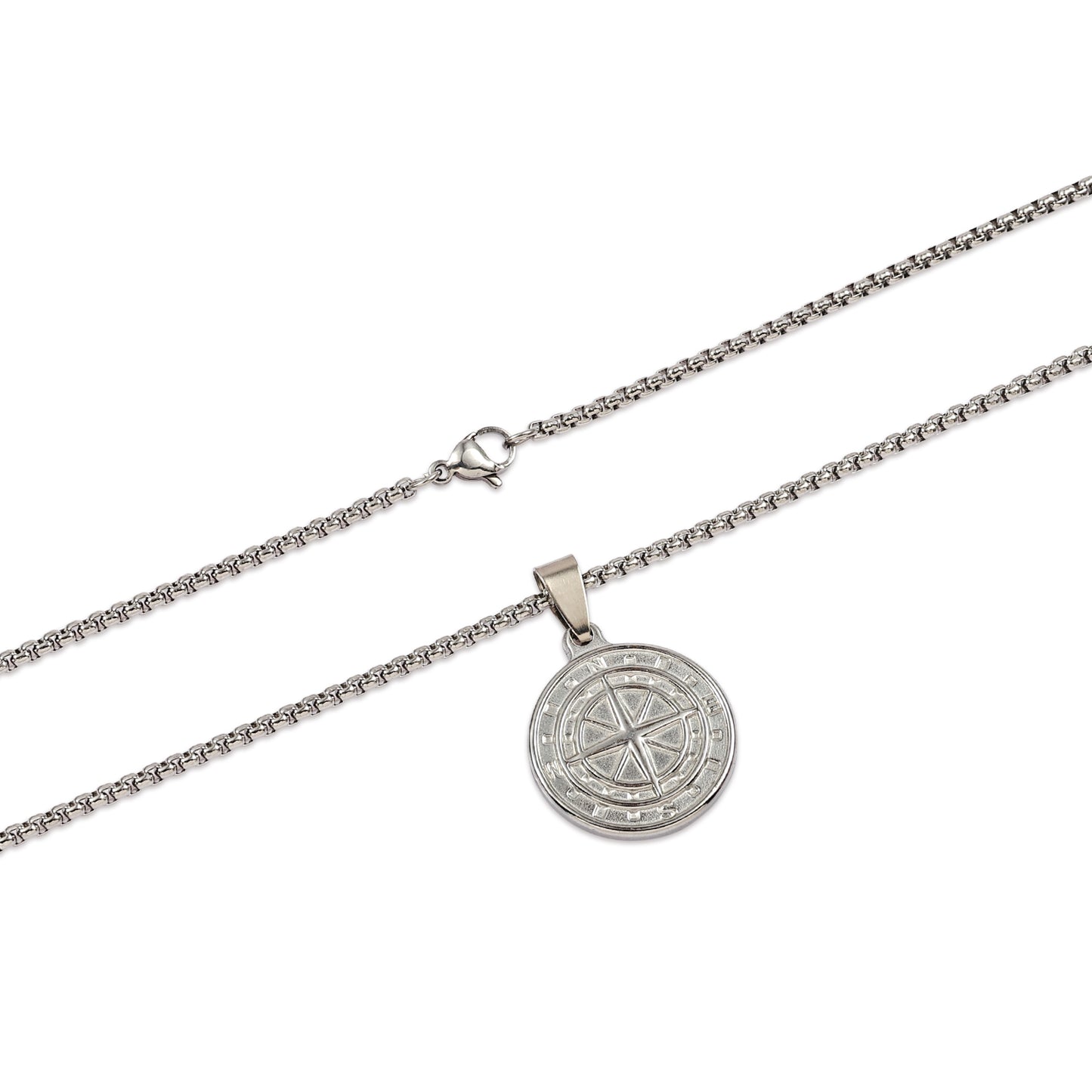 Men's Maritime Compass Medallion Necklace | Handcrafted Compass Necklace | Men Adventure Jewelry | Unisex Pendant | Gift for Traveler
