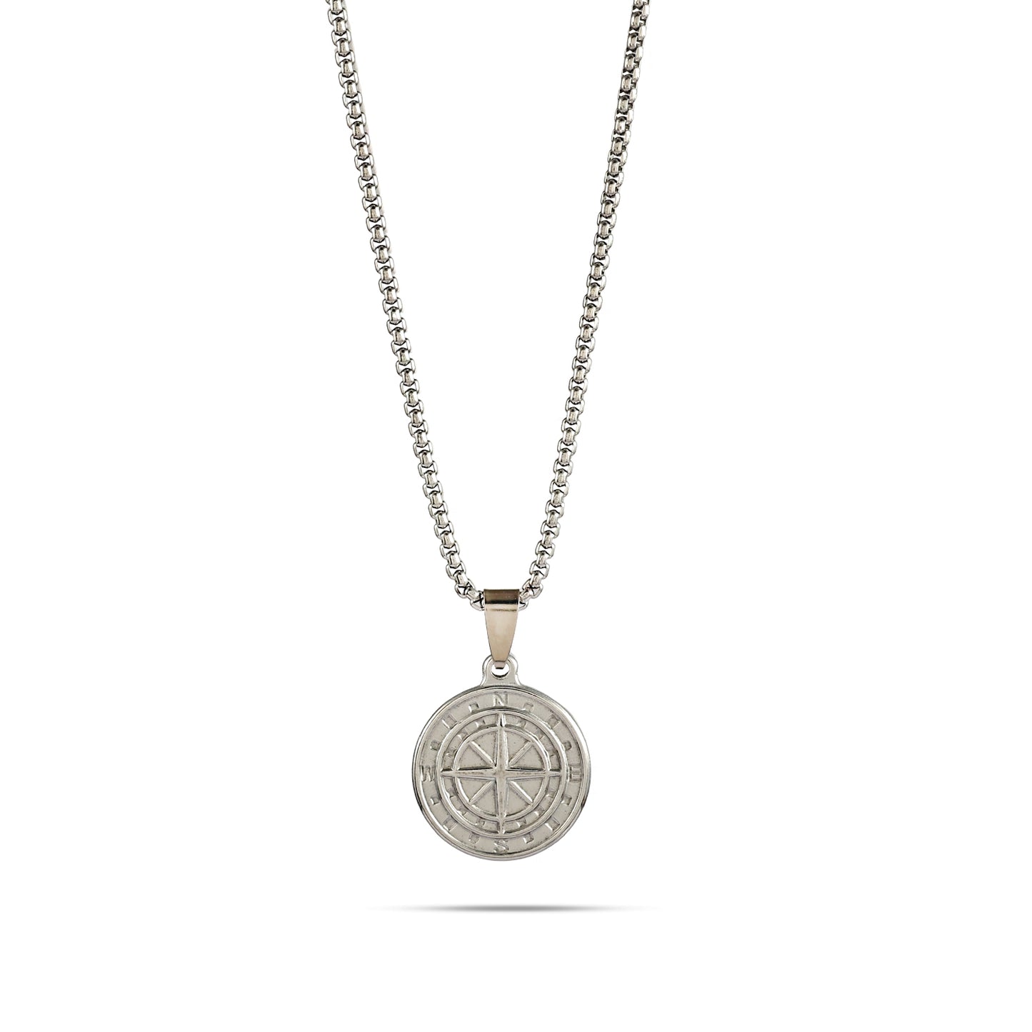 Men's Maritime Compass Medallion Necklace | Handcrafted Compass Necklace | Men Adventure Jewelry | Unisex Pendant | Gift for Traveler