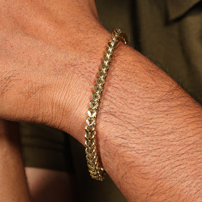 Chunky Cuban Link Bracelet for Men & Women – Solid Chain Jewelry – Minimalist Steel Bracelet - 7 Inch Curb Style Gift for Him or Her