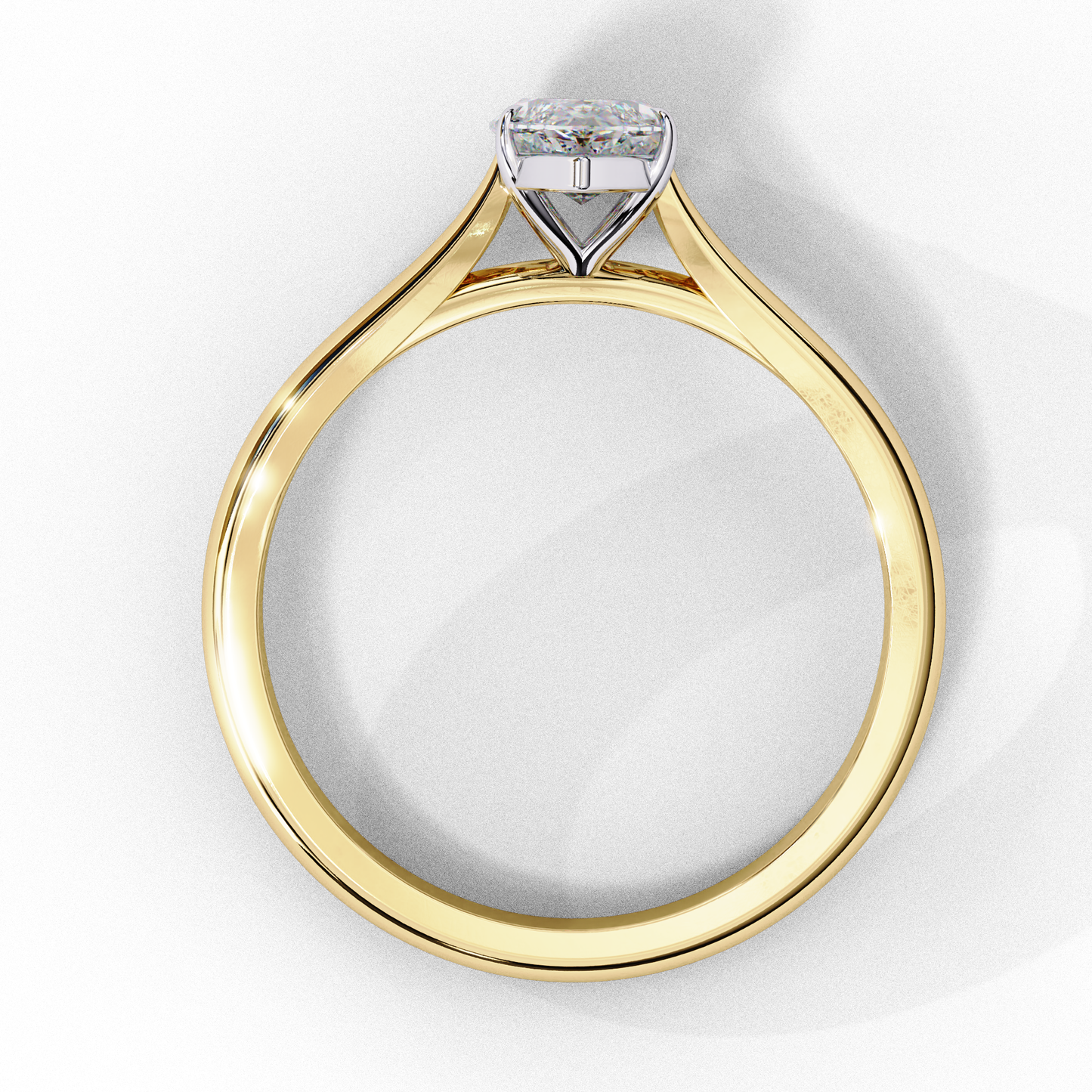 0.82 Carat Marquise Minimalist Diamond Engagement Ring