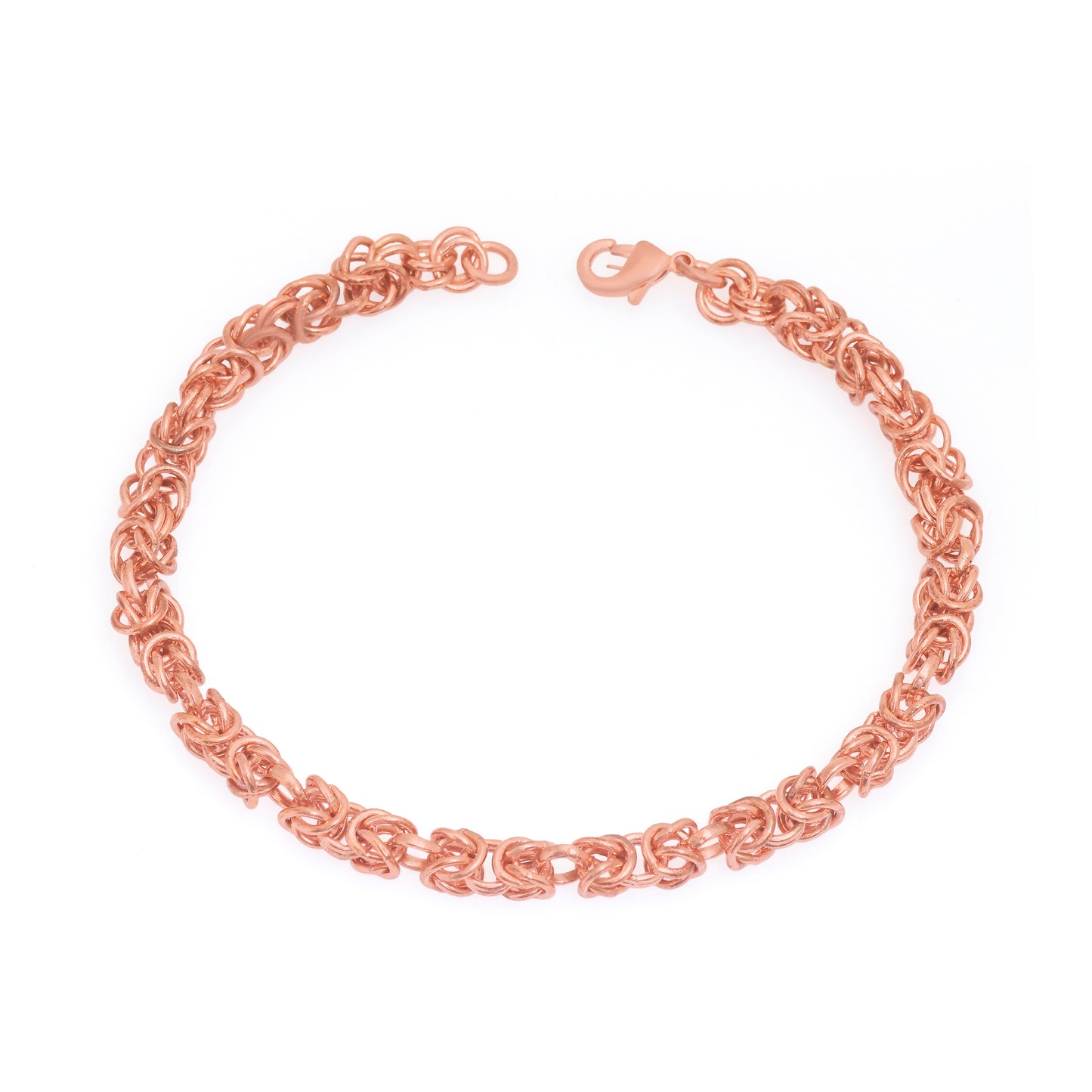 Handmade Copper Byzantine Chain Bracelet, Pure Copper Therapeutic Healing Bracelet, Unisex 6 to 9 Inch Stress Relif Bracelet, Gift for Her