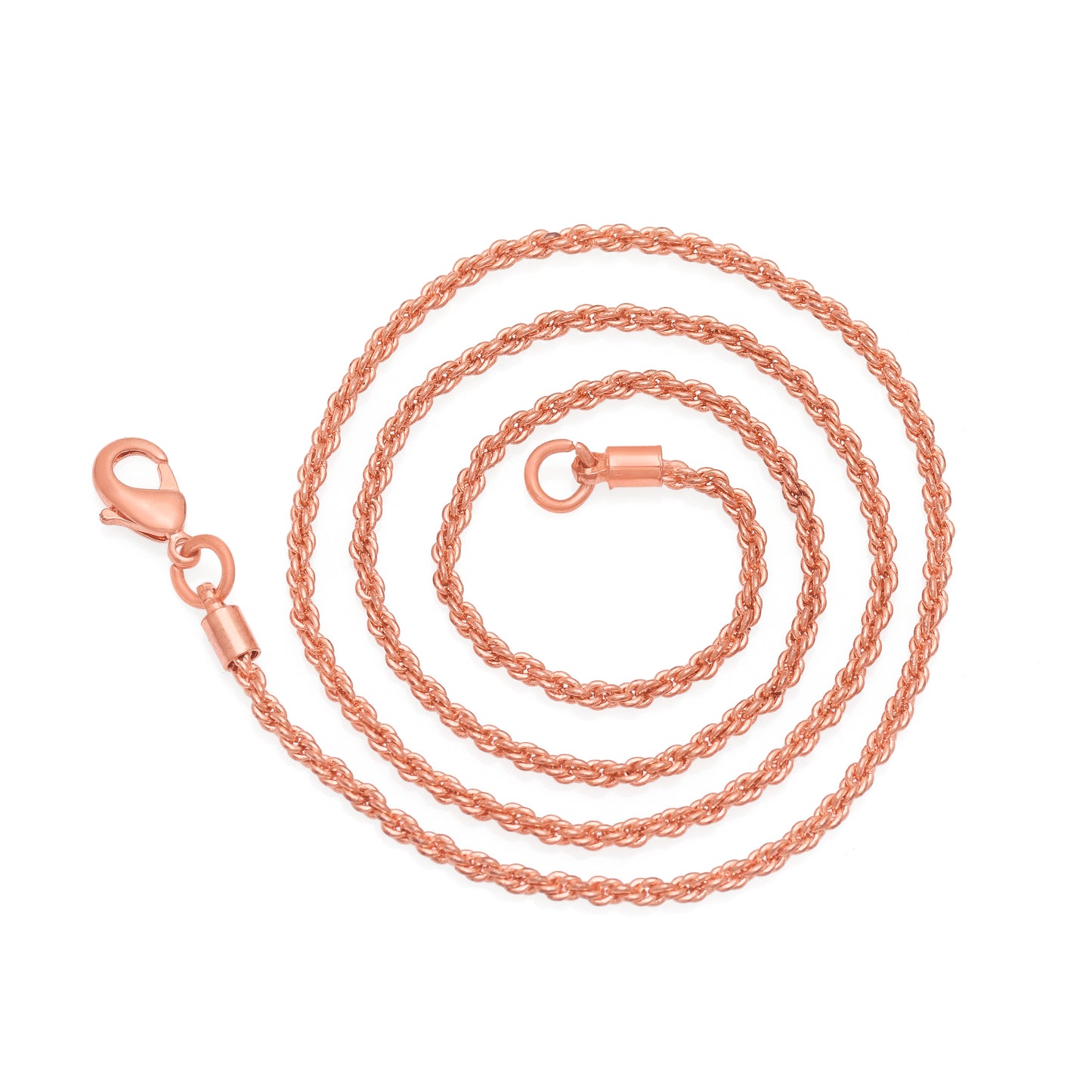 Etched Copper Chain, Handmade Copper Clasp Oval Link Chain Necklace, Solid Healing Energy Unisex Jewelry, Lightweight Everyday Chain