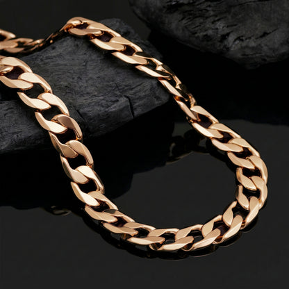 100% Chunky Stainless Steel Cuban Link Necklace for Men & Women – Solid Heavy Chain Jewelry – 20 Inch Curb Style Gift for Him or Her