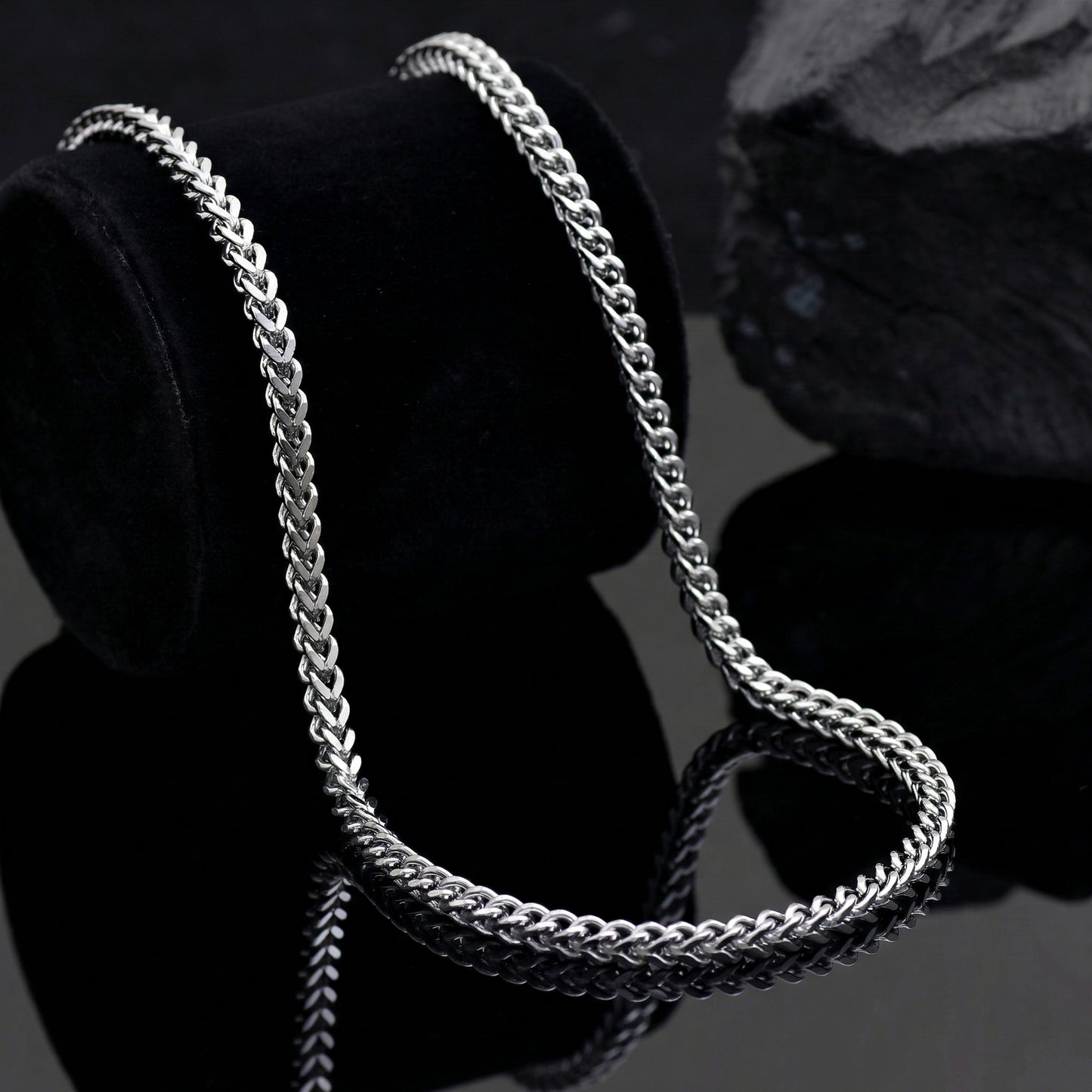 20 Inch Silver Cuban Link Chain Necklace, Stainless Steel Curb Chain, Bold Minimalist Necklace, Unisex Jewelry
