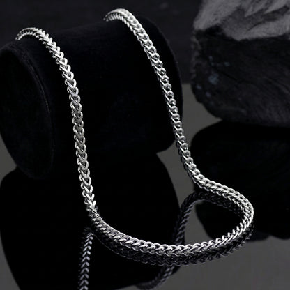 20 Inch Silver Cuban Link Chain Necklace, Stainless Steel Curb Chain, Bold Minimalist Necklace, Unisex Jewelry