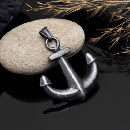 Anchor Pendant Necklace, Nautical Anchor Jewelry, Ocean Lover Gift, Minimalist Anchor Charm, Sea Inspired Pendant