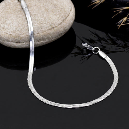 Snake Chain Bracelet | Adjustable Silver Snake Design Necklace | Gothic Punk Serpent Jewelry Gift for Her