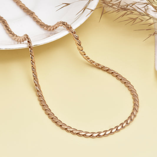 Stainless Steel Serpentine Chain Necklace | Handmade Antiqued Chain Necklace | 24" Men's Jewelry | Statement Chain for Him | Pendant Chain