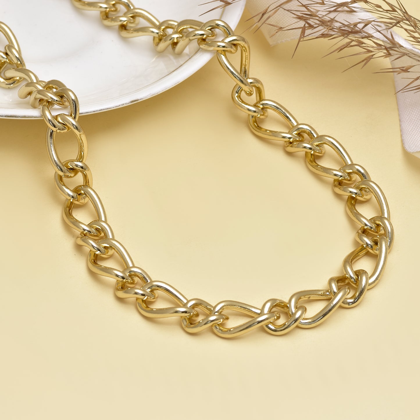 Chunky Gold Chain Necklace 24 Inch, Bold Statement Chain Necklace, Oversized Link Necklace, Trendy Unisex Jewelry, Hip Hop Necklace Gift