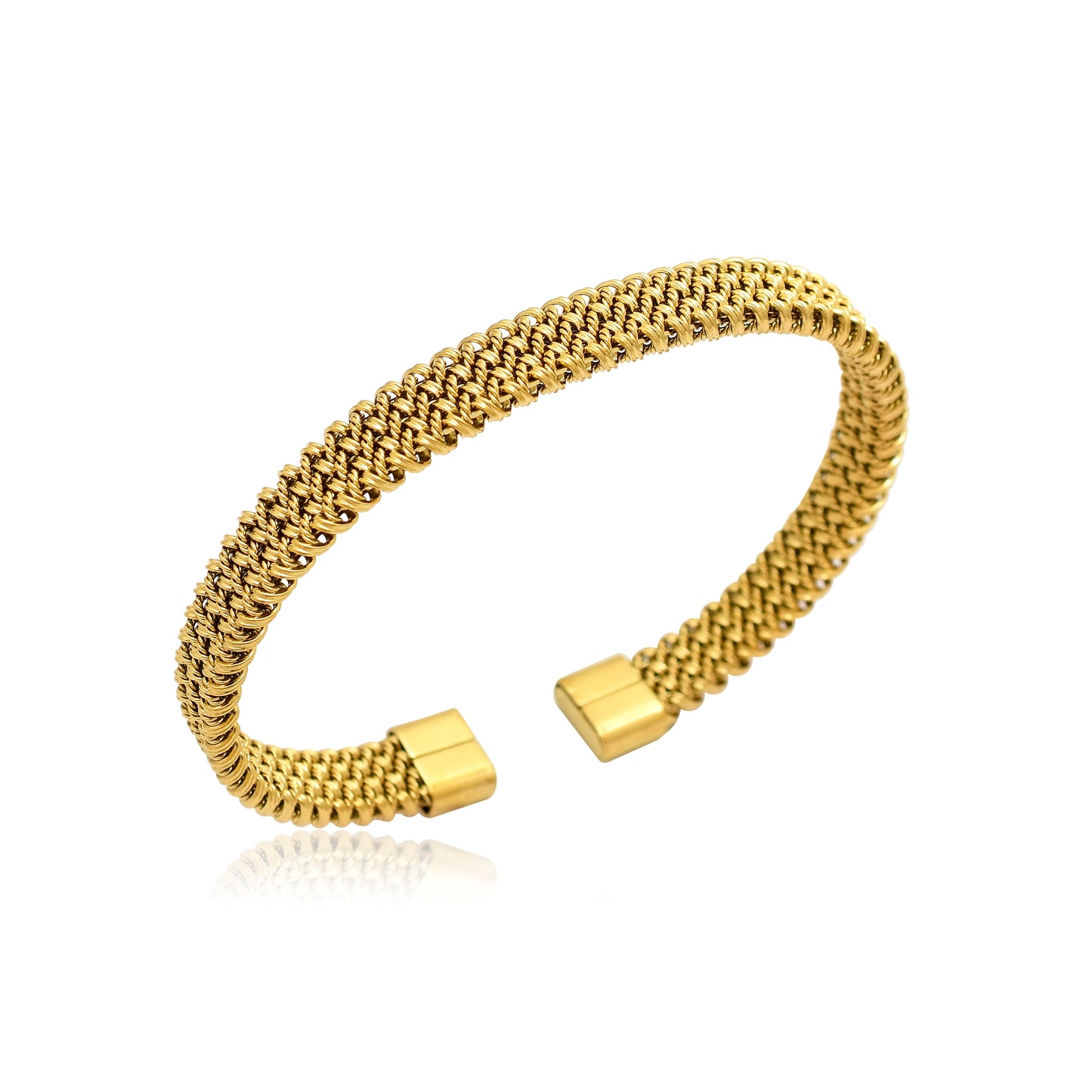 Unisex Stainless Steel Cuff Bracelet | Men's Adjustable Bracelet | Gold & Silver Bangle for Women | Open Cuff Bangle Bracelet