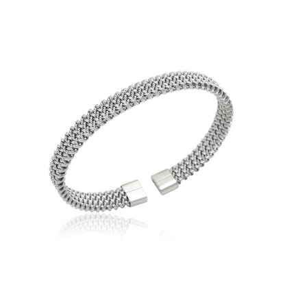 Unisex Stainless Steel Cuff Bracelet | Men's Adjustable Bracelet | Gold & Silver Bangle for Women | Open Cuff Bangle Bracelet