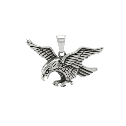 Eagle Necklace, Bird Pendant, American Eagle Necklace, Freedom Pendant, Thunderbird Hawk Bird Necklace, Men's Punk Jewelry, Gift for Him