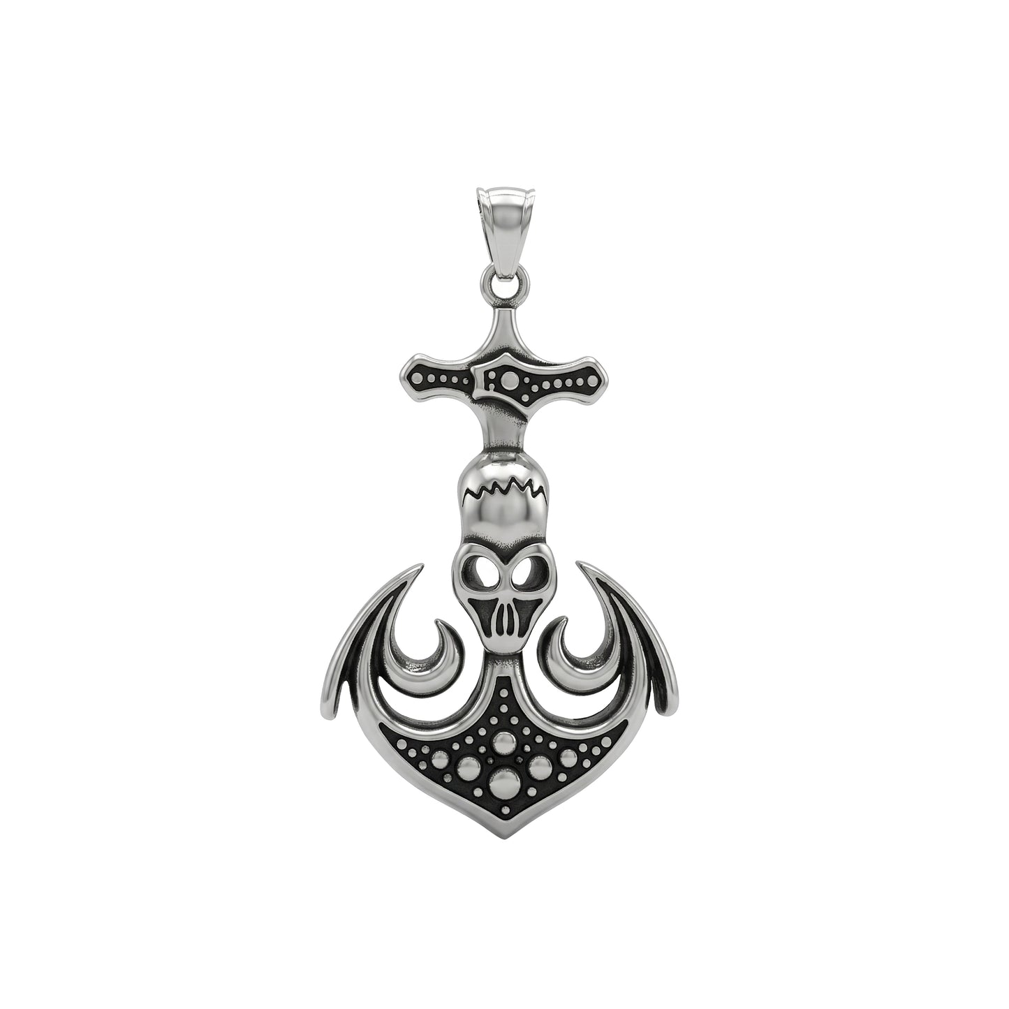 Skull Axe Pendant Necklace, Viking Skull Axe Jewelry, Gothic Battle Axe Necklace, Stainless Steel Warrior Pendant, Viking Jewelry for Men