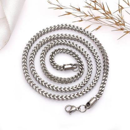 20 Inch Silver Cuban Link Chain Necklace, Stainless Steel Curb Chain, Bold Minimalist Necklace, Unisex Jewelry