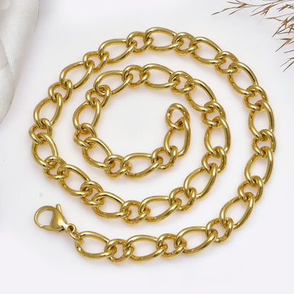 Chunky Gold Chain Necklace 24 Inch, Bold Statement Chain Necklace, Oversized Link Necklace, Trendy Unisex Jewelry, Hip Hop Necklace Gift