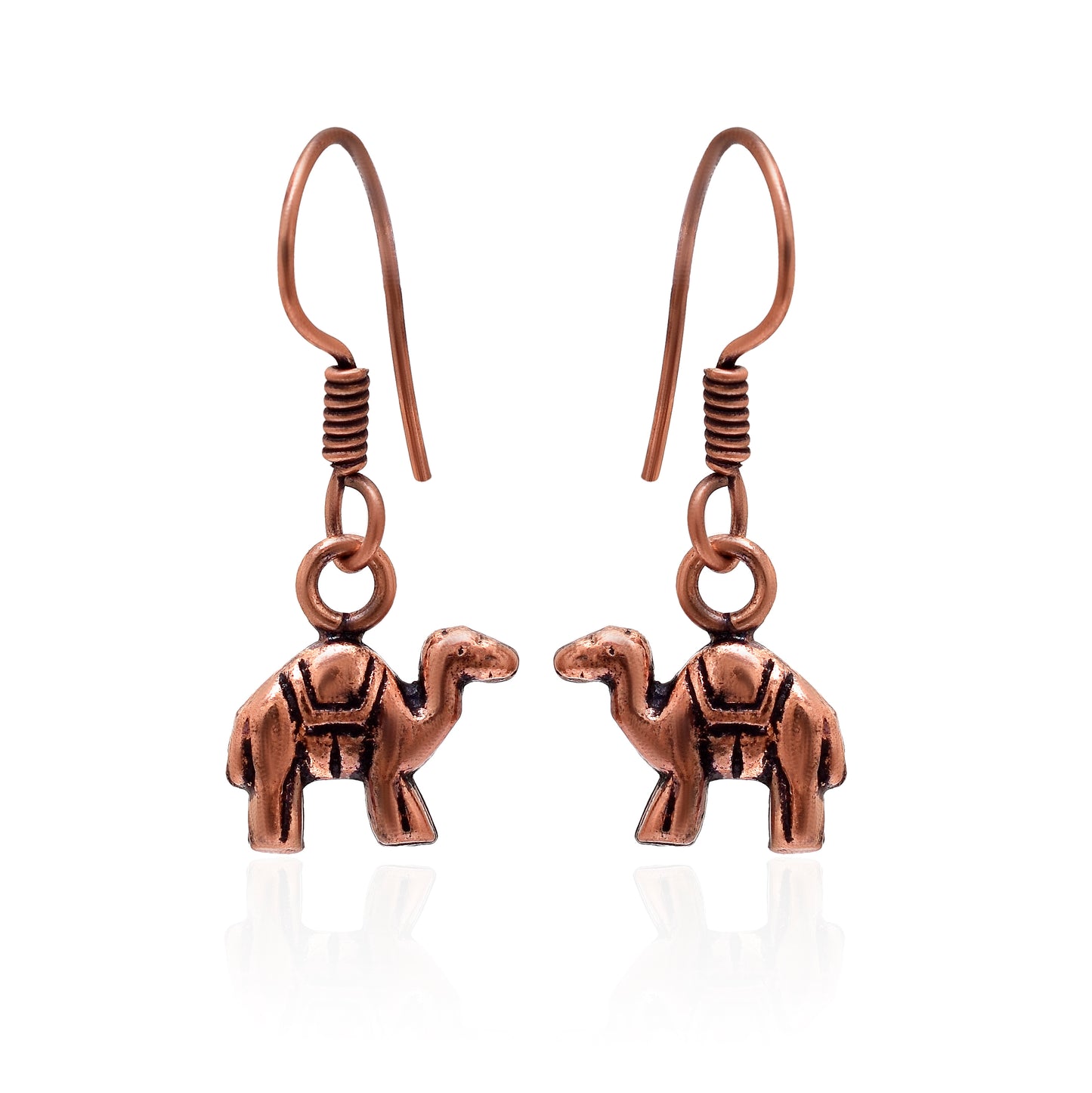 Animal Miniature Jewelry, Camel Dangle Earrings, Camel Charm Jewelry, Dessert Animal, Antique Copper Jewelry, Camel Lover Gift, Animal Charm