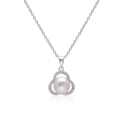 925 Sterling Silver Natural Pearl Pendant For Women