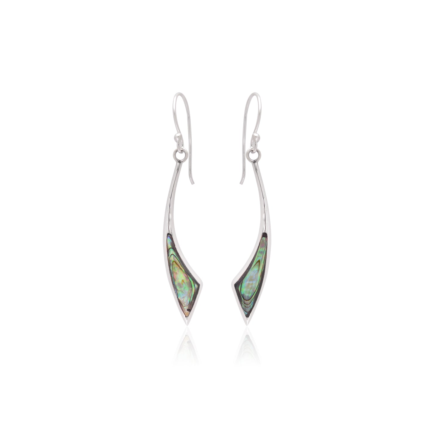 925 Sterling Silver Triangle Dangle Earrings For Women