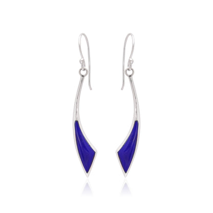 925 Sterling Silver Triangle Dangle Earrings For Women