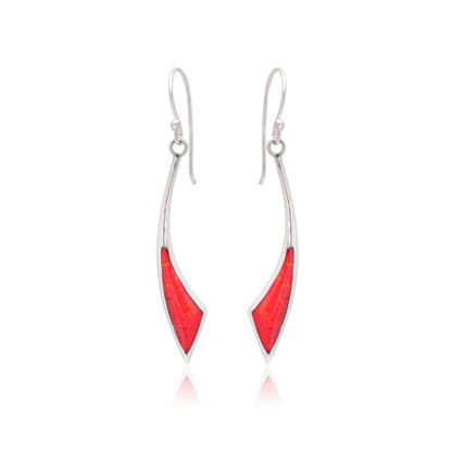 925 Sterling Silver Triangle Dangle Earrings For Women